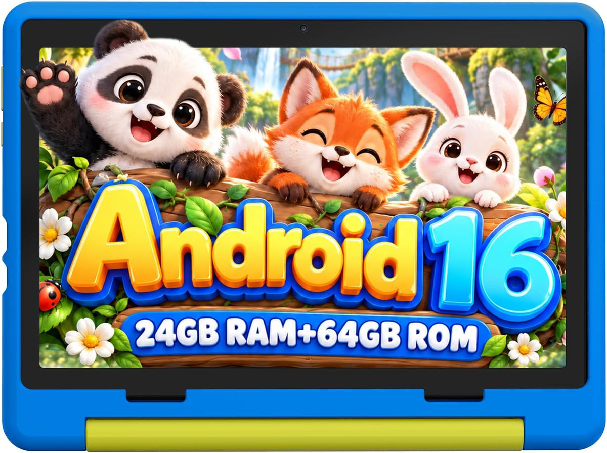 Jeazans 10 inch kids tablet with Android 16, HD screen and parental controls - view 2