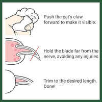 Cat Nail Clipper - Extra Sharp & Thin Blades for Indoor Cats, Small Dogs and Any Small Pets - Expertly Crafted in Korea