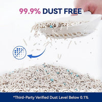 OPET Mixed Tofu Cat Litter - 18lb Strong Clumping Litter, Mixed Tofu and Bentonite, 99.9% Dust Free and Flushable Cat Litter, Natural Sustainable Ingredients Odor Control, Low Tracking（18lb, Fresh）
