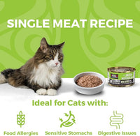 KOHA Limited Ingredient Diet Duck Pate for Cats - Single Meat Wet Cat Food for Sensitive Stomachs - Pate Cat Food with No Fillers - 5.5oz Pack of 24