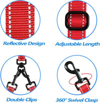 Double Dog Leash, No Tangle Dual Leash - Red - image 4