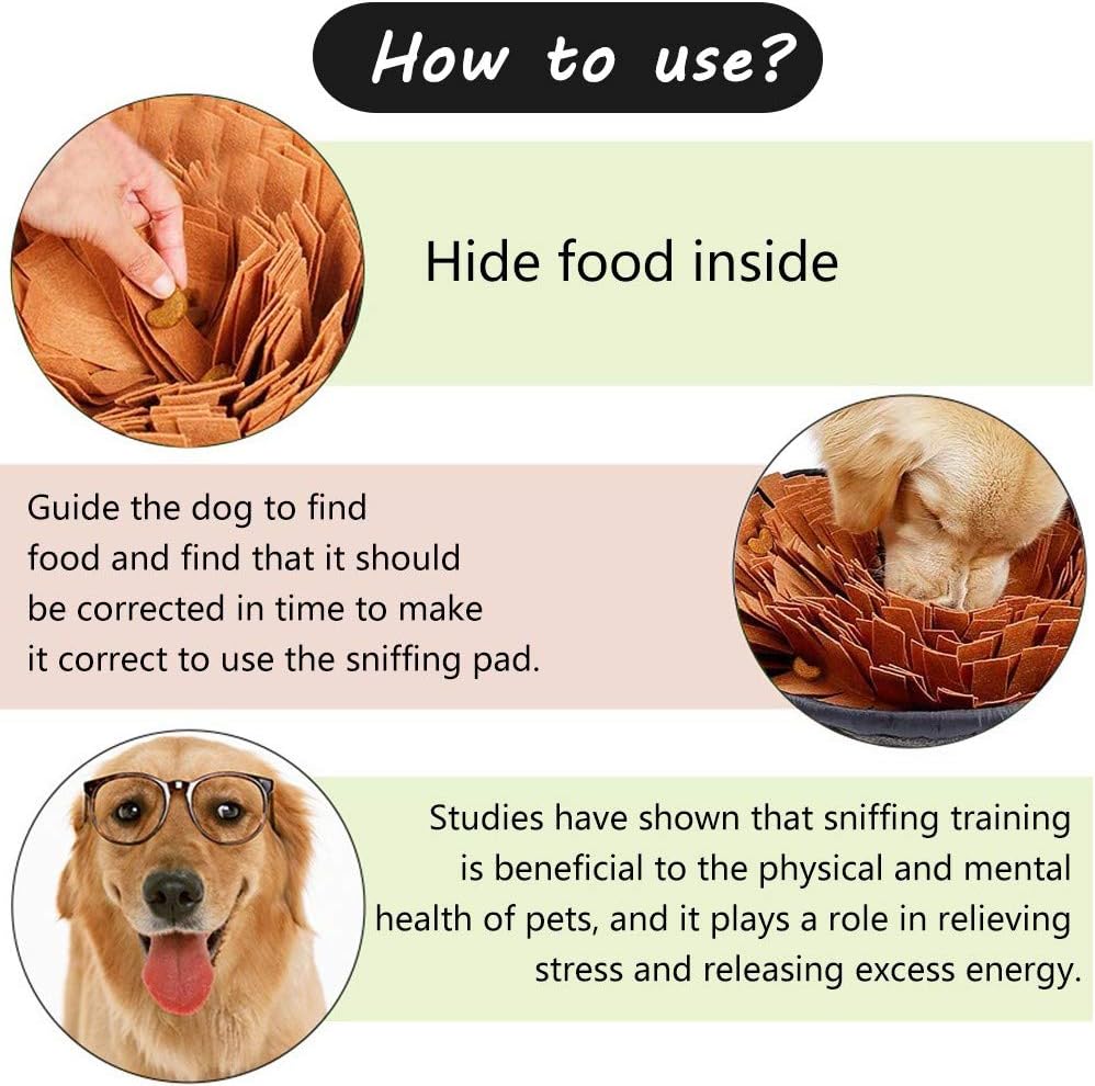 AWOOF Pet Snuffle Mat for Dogs - brown - image 2