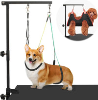 Dog Grooming Arm 35" with Hammock - Black