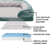 FurHaven Cooling Gel Dog Bed for Large Dogs - Large / Celadon Green - image 3