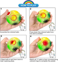 Vdealen Magic Rainbow Puzzle Ball - Green - image 4