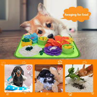 Snuffle Mat for Dogs, Sniff Mat Slow Feeding Mat for Small Pets Cats, Rabbits - Help Stress Relief - Bright Green - image 3