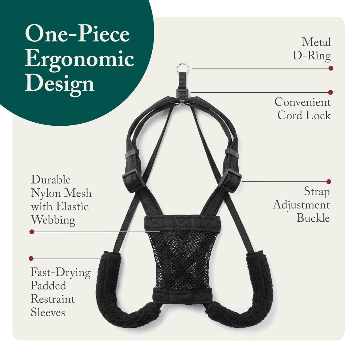 Sporn No Pull Dog Harness - Small / Black - image 3