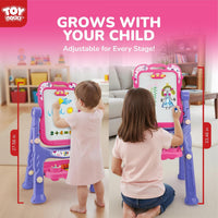 STEAM Life Kids Easel, Pink & Purple - Pink and Purple - image 2