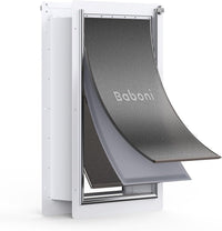 Baboni Pet Door for Wall, 3-Flap - 3-Flap(Metal Frame,Aluminum Lock) / X-Large