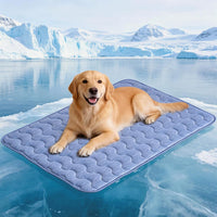 Cooling Mat for Dogs, 28"x 19" Thick & Durable Dog Cooling Mat - Blue / M