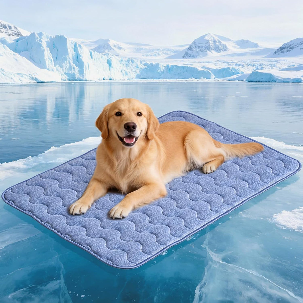 Cooling Mat for Dogs, 28"x 19" Thick & Durable Dog Cooling Mat - Blue / M
