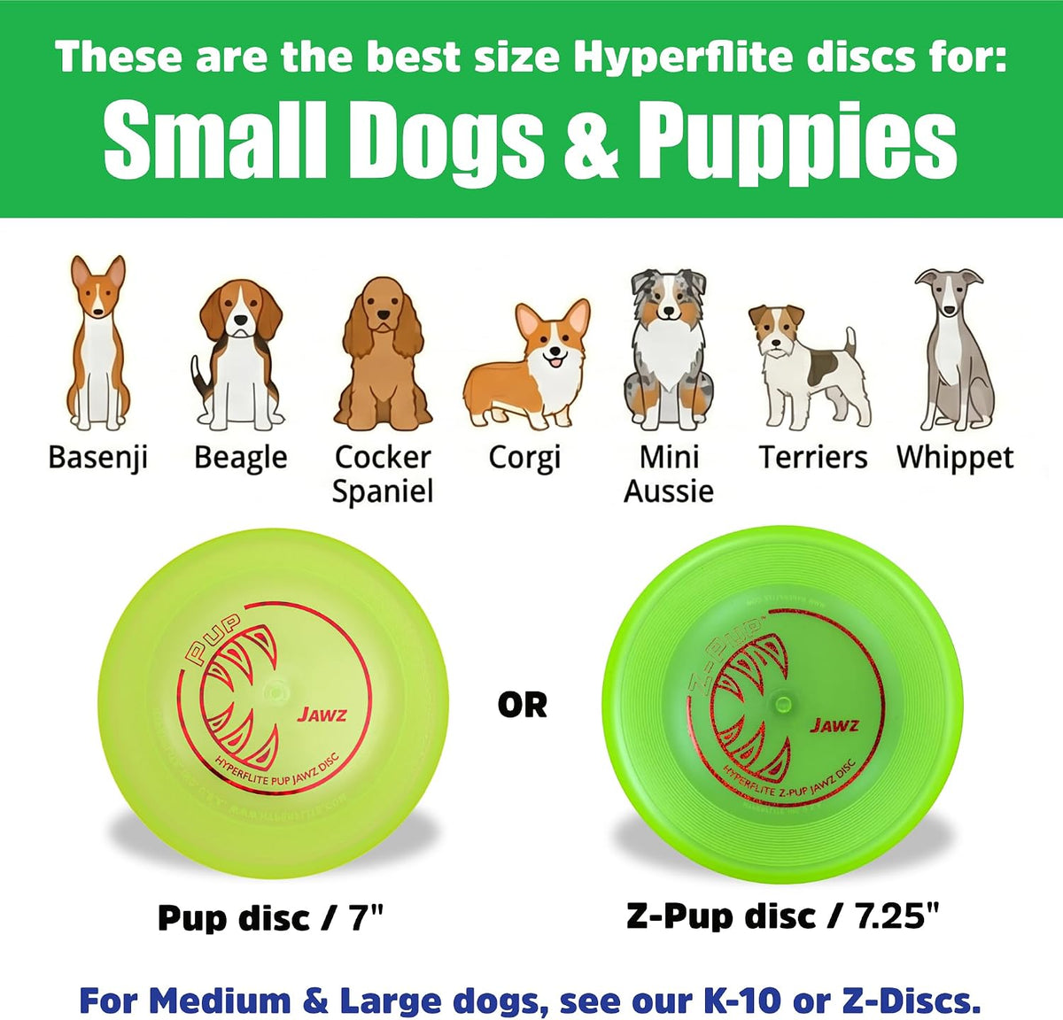 Hyperflite Pup Jawz puncture resistant dog flying disc - view 2