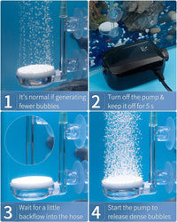 Pawfly Aquarium Air Stone Disc Tiny Micro Bubble Diffuser Release - 1.4 inch - image 3