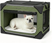 Collapsible Dog Crate for Large Dogs 36 Inch - Green / 26.0"L x 18.0"W x 18.0"H