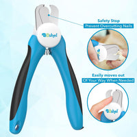 Large Dog Nail Clippers with Safety Guard to Avoid Over-Cutting Nails - LED - Large/Medium - image 4