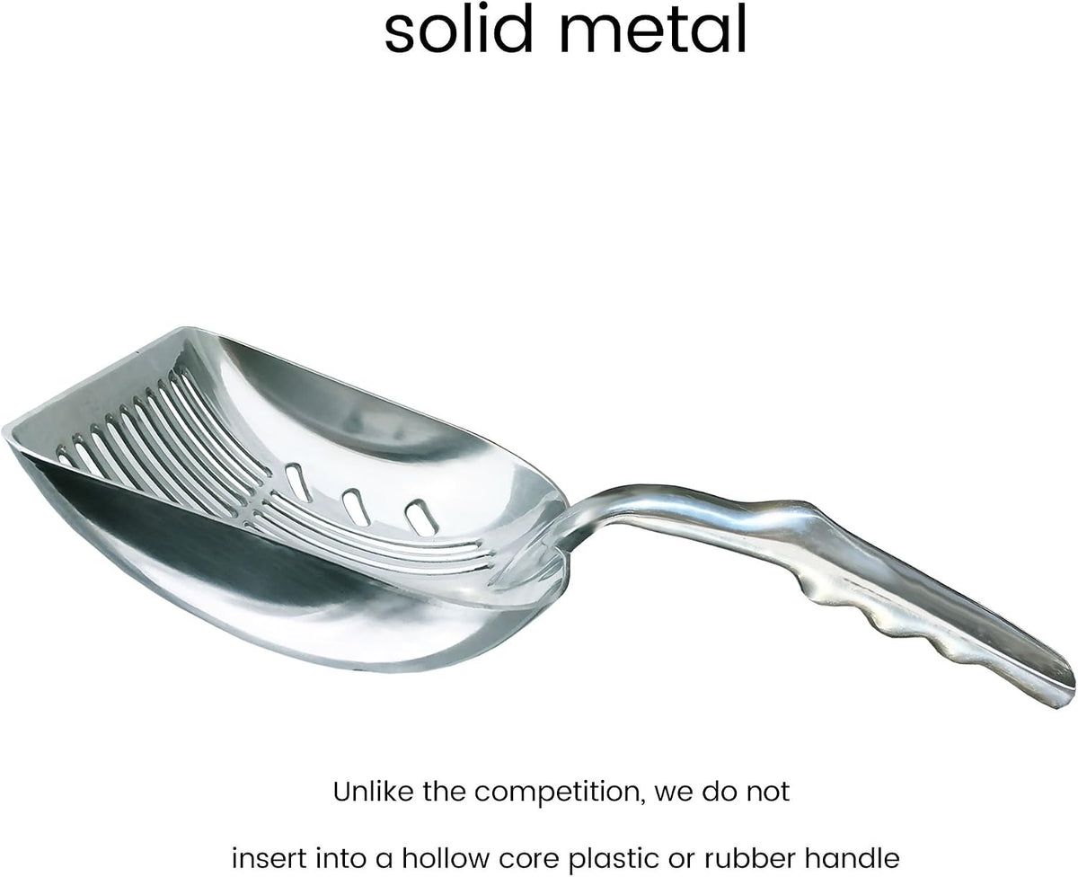 DuraScoop Premium Multicat Cat Litter Scoop, Solid Metal - Durascoop - image 2