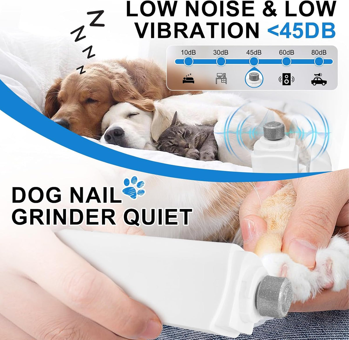 2-in-1 Dog Nail Clippers & Grinder with LED Light - image 4