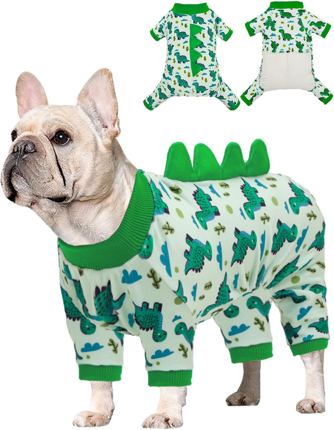 CuteBone Dinosaur Costume Dog Pajamas - X-Large / Dinos#11