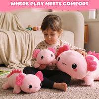 TOYSYM Weighted Stuffed Animals - Axolotl / Small - image 3