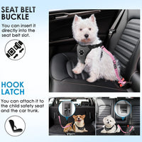 Lukovee Dog Seat Belt, 3-in-1 Headrest & Seatbelt Clip & Latch, 2 Pack – Essentials for Dogs - A-Pink / A- Headrest with Clip + 2 in 1 Seat Belt - image 3