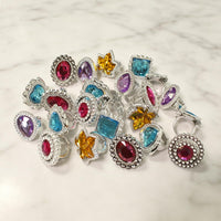 S & E Teacher's Edition 8 pack princess tiaras in 8 gemstone colors - view 15