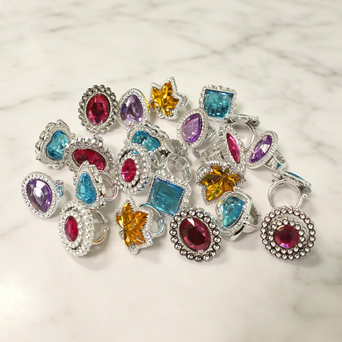 S & E Teacher's Edition 8 pack princess tiaras in 8 gemstone colors - view 15