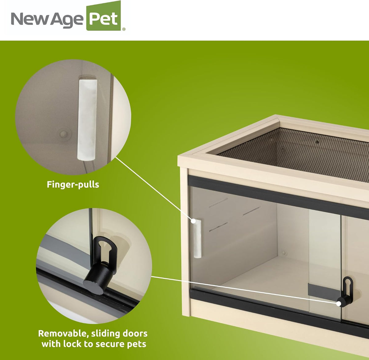 New Age Pet ECOFLEX 48" Mojave Reptile Enclosure, Maple - Tan / Small - image 4