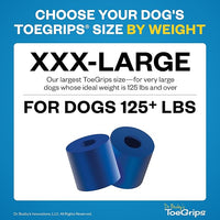 Dr Buzby's XXXLarge ToeGrips for Dogs - Instant Traction on Wood/Hardwood Floors - Anti Slip Relief - Grippers for Senior Dogs - Stop Sliding Instantly - Rubber Nails for Paws - 1 Pack (20 Grips)
