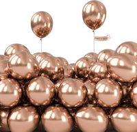 PartyWoo White Balloons 155pcs Matte White Latex Balloons Different - Champagne Gold-g112 / 5 inch