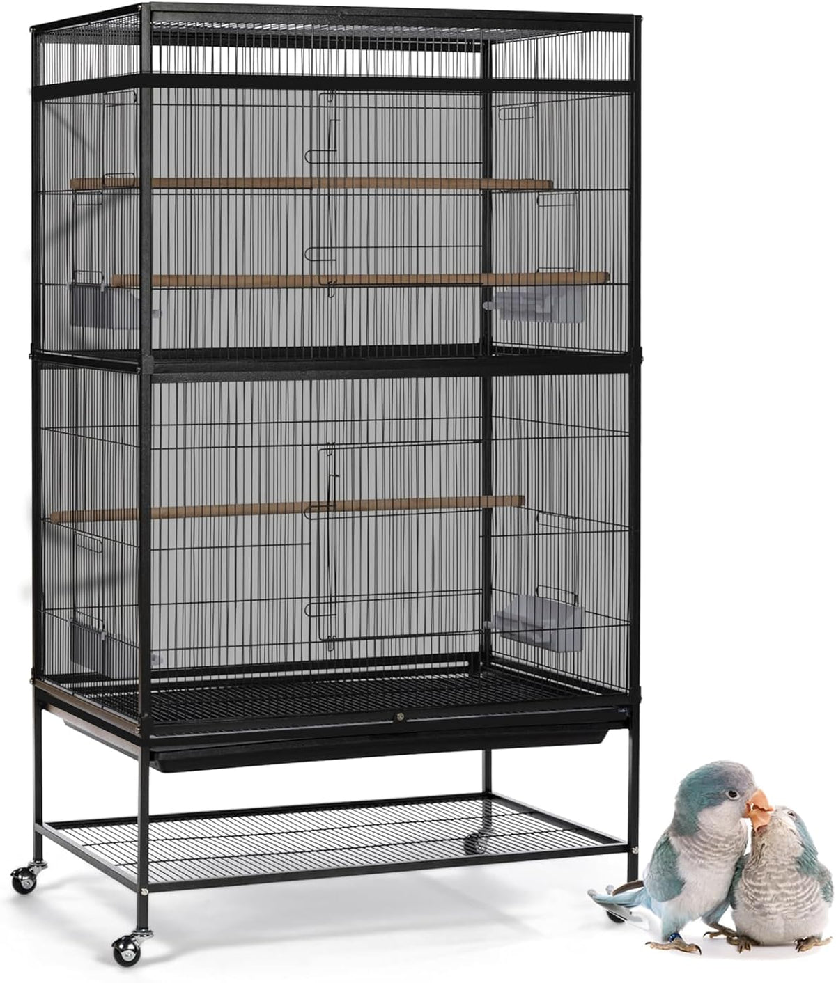 Large Bird Cage Seed Cather - 118*31.5in-black