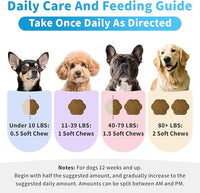Calming Chews for Dogs – Calming Treats for Anxiety, Stress, Separation, Travel&Thunder, Relaxation & Focus Support with L-Theanine, Valerian Root, Chamomile & Ashwagandha, Chicken Flavor, 90Ct