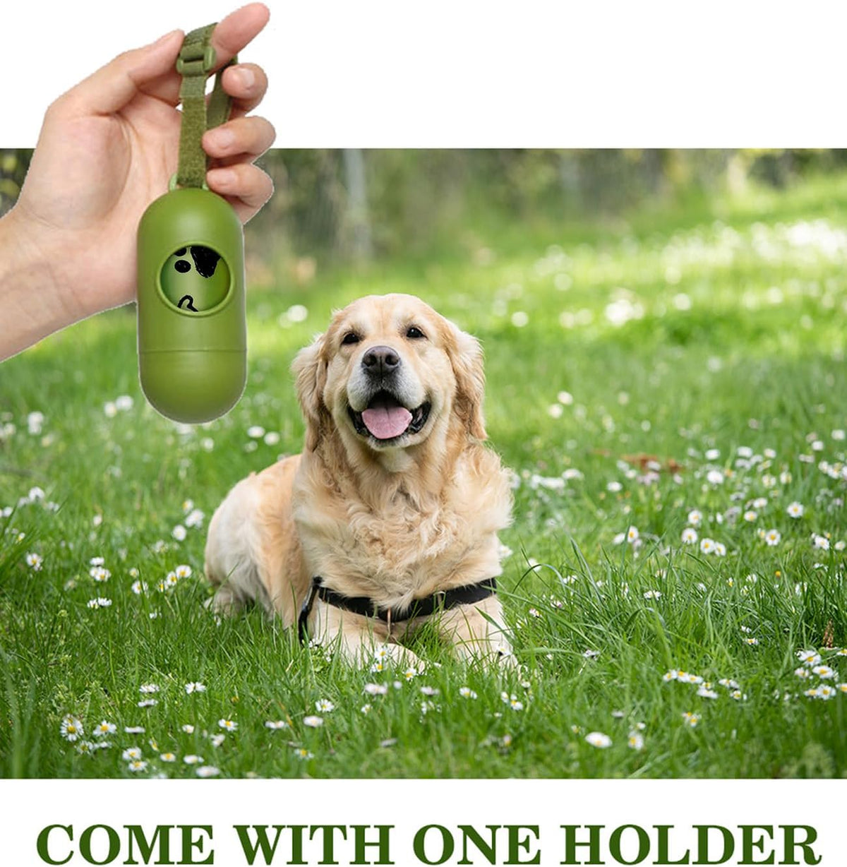 Dog Poop Bag Biodegradable 540 Count Dog Waste Bags with Dispenser - Green-540 Unsented - image 2