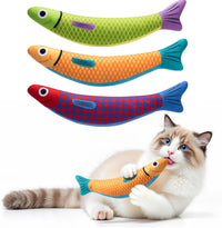 PetBusy Cat Toys with [5000 mg A+Natural Catnip & Silvervine] Kicker - Red+Green+Yellow