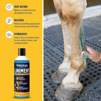 Vetericyn Mobility Equine Liniment for Fast-Acting Relief of Muscles and Joints – Menthol-Based Topical Analgesic for Horses – 16 Ounces
