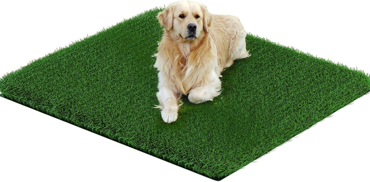 Fake Grass Pad for Dogs Potty Training Artificial Turf - 33x33 Inch / Green