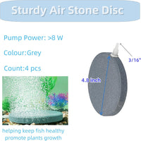 AQUANEAT Air Stone Disc, Aerator Bubble Diffuser - 4.8 inch - image 3