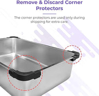 iPrimio - Stainless Steel Enclosed Litter Box for Cats - Easy to Clean - Includes High-Sided Litter Box, Scooper for Extra Scatter Protection - Medium Size for Big Cats - 20 x 14.2 x 6 in