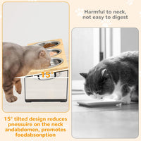 Elevated Cat Bowls with 3 Stainless Steel - M - image 4