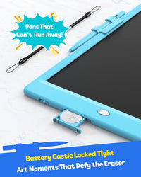 TEKFUN LCD Writing Tablet for Kids, Mess Free Doodle Board - Blue / 8.5 inch - image 2