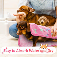 Tatuo 12 Pcs 30x20 in Puppy Dog Blankets Fleece Cat Pet Blankets Soft - 30 x 20 Inch - image 4