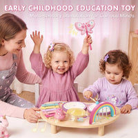 Lehoo Castle Toddler Drum Set Wooden - Unicorn - image 4
