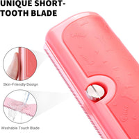 Deshedding Dog Brush for Short Hair - Pink - image 4