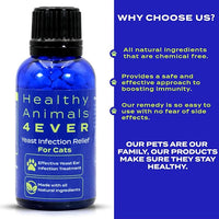 HA4E - Cat Yeast Protection - Homeopathic Support for Yeast Infections - All-Natural Preventive Care for Skin & Ear Health - 300 Tablets