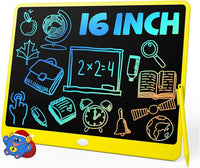TEKFUN 15" LCD Writing Tablet for Kids - Yellow / 16 Inch