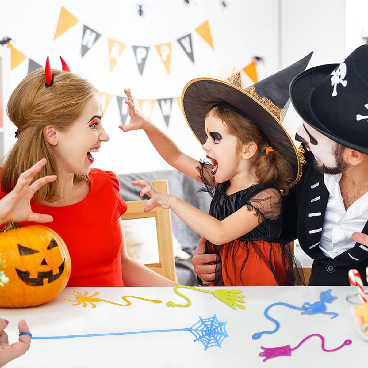 24 Pack Halloween Sticky Hands Toys - Halloween Sticky Hands 36 - image 2