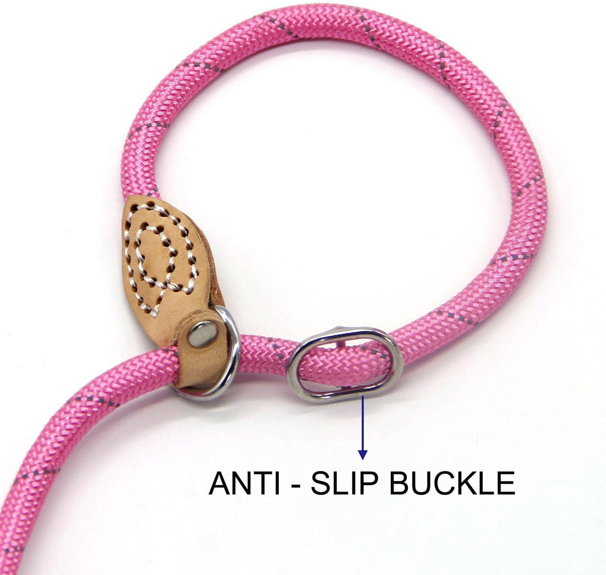 Dog Rope Leash, Dog Training Leash for 10-80 lb - Pink - image 4
