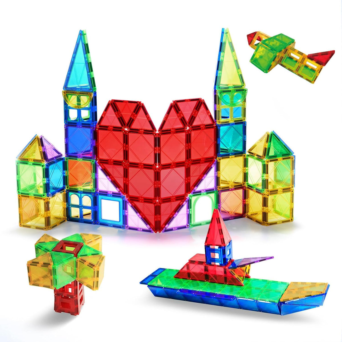 Magnetic Tiles Kids Magnetic Blocks 32PCS Building Sets for Kids Ages - 100pcs Magnetic Tiles - image 3