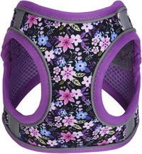 Step in Dog Harness No Pull Flower Adjustable Soft Mesh Harness – Essentials for Dogs - M(neck:12"-13.5",chest:16"-18") / Purple - image 3