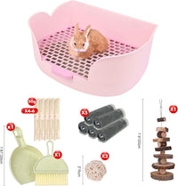 RUBYHOME Large Bunny Litter Box Small Animal Litter Pet Toilet Potty - Purple - image 2