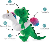 Fringe Studio Dog Plush Pet Toy with Squeaker - Multicolor - image 3
